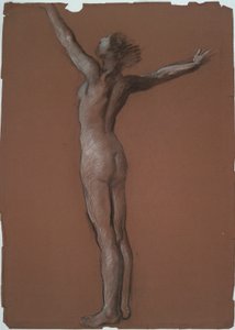 Studer for figur av 6 am in av Edwin Austin Abbey