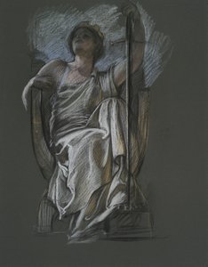 Studer for figuren til The Genius of Pennsylvania i av Edwin Austin Abbey