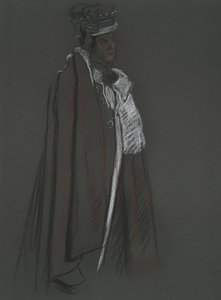 Studie av Peer for Coronation of Edward VII av Edwin Austin Abbey