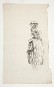 Studie av en kvinne på landet av Edwin Austin Abbey