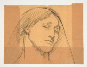 Studie av en kvinne av Edwin Austin Abbey