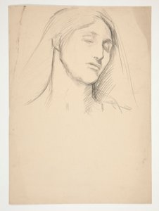 Studie av en kvinne av Edwin Austin Abbey