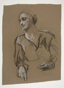 Studie av en kvinne av Edwin Austin Abbey