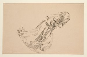 Studie av en engel (for glassmalerier? for et tak?) av Edwin Austin Abbey