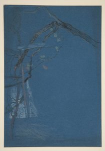Studie av tregrener av Edwin Austin Abbey