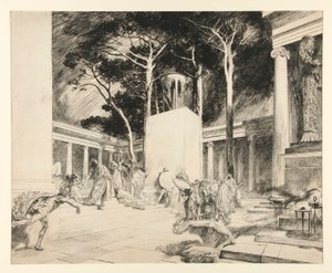 The Oracle Defied, Act III, Scene ii, The Winter av Edwin Austin Abbey