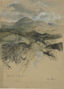 The Vale of Ambleside, Wansfell av Edwin Austin Abbey