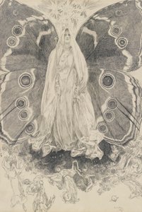 Titania, illustrasjon for akt II, Scene ii, En midtsommernatt av Edwin Austin Abbey