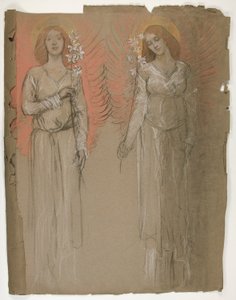To engler av Edwin Austin Abbey