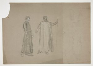 To tall: tidlig studie for av Edwin Austin Abbey