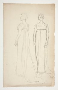 To studier av en kvinne i gresk-romersk kjole av Edwin Austin Abbey