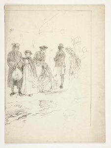 Uten tittel illustrasjon til Oliver Goldsmith av Edwin Austin Abbey
