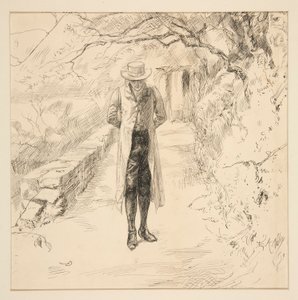 Wordsworth går i skogen: The English Lakes and Men Series, fra Harper av Edwin Austin Abbey