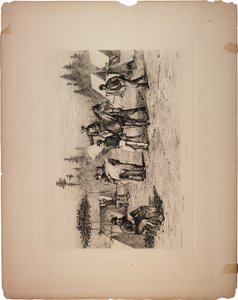 Aviser i leiren, 1876 av Edwin Austin Forbes