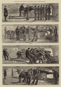 Heavy Gun Drill ombord HMS Excellent
