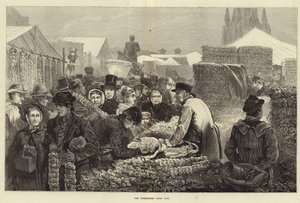 Birmingham Onion Fair (gravering) av Edwin Buckman