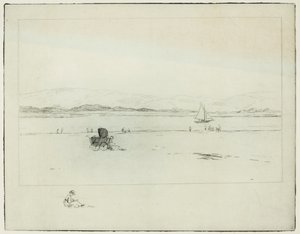 På elvemunningen (etsing) av Edwin Butler Bayliss