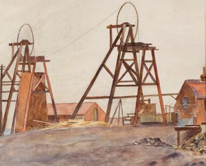 Pit wheels (akvarell på papir)
