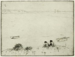 Skissere ved havet (etsing)