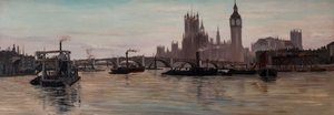Themsen i Westminster, 1878.