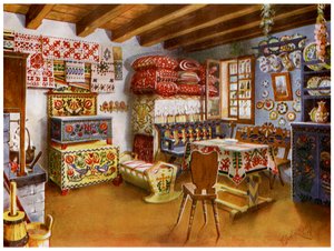 Østerriksk-ungarske bondemøbler, 1911-1912.