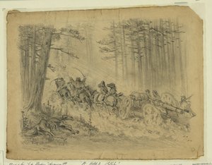 En stormfull marsj--(Artilleri)--Spotsylvania Court House Abstrakt/medium