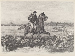 Kavaleriets fremmarsj av Edwin Forbes