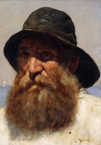Portrett av en fisker, ca. 1895