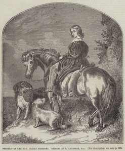 Portrett av ærede Ashley Ponsonby av Edwin Landseer