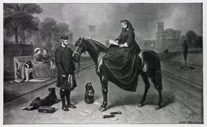 Dronning Victoria i Osborne, etter maleriet i 1865 av Edwin Landseer