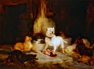 Kongen av slottet (olje på panel) av Edwin Landseer