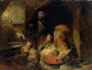 The Savage, ca. 1838 (olje på lerret lagt på panel) av Edwin Landseer
