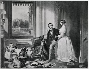 Windsor Castle i moderne tid, fra maleriet fra 1843 av Edwin Landseer