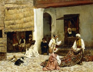 En teppebasar i Tanger av Edwin Lord Weeks