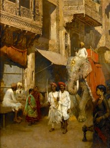 Promenade på en indisk gate av Edwin Lord Weeks