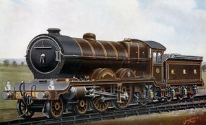 Over den fjerde broen: Motoren av typen Aberdonian "Atlantic" for North British Railway