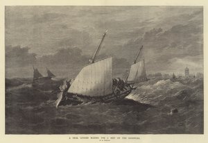 En avtale Lugger gjør for et skip på Goodwins av Edwin Weedon