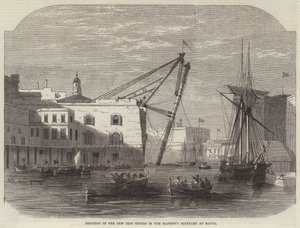 Oppføring av New Iron Sheers i Hennes Majestets Dockyard på Malta