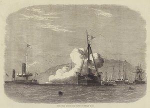 Skytingsforsøk mot HMS Glatton i Portland Roads av Edwin Weedon