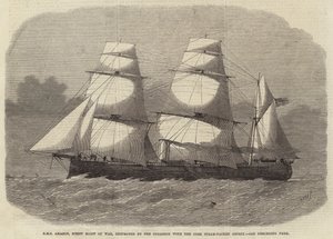 HMS Amazon, Screw Sloop of War, ødelagt av kollisjonen med Cork Steam-Packet Osprey
