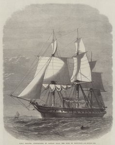 HMS Galatea, på oppdrag fra kaptein HRH hertugen av Edinburgh