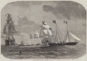 Hennes Majestet forlater Cherbourg av Edwin Weedon