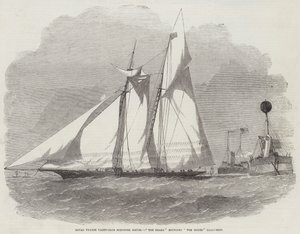 Royal Thames Yacht-Club Schooner Match, Haien runder The Mouse Light-Ship