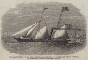Steam-Yacht bygget for hans avdøde høyhet El Hami Pacha, sønn av avdøde visekonge i Egypt, av Scott Russell and Company