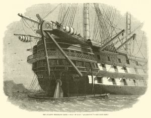 The Atlantic Telegraph Cable, Stern fra HMS Agamemnon
