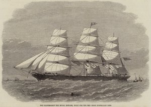 Clipper-Ship the Royal Edward, bygget for Røde Kors Australian Line