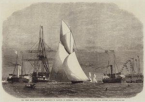 The Ocean Yacht Match fra Gravesend til Harwich, lørdag 4. juni, vant Volante Cutters' Prize av Edwin Weedon