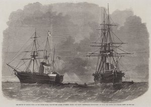 Beslagleggelsen av kaptein Wilks, av USAs krigsskip San Jacinto, av Messers Slidell og Mason, konfødererte kommissærer, om bord på den britiske Mail-Steamer Trent