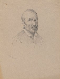 Portrait of a Man, skisse for Signering av Compact i Cabin of the Mayflower