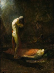 The Mourning Brave, ca. 1892.